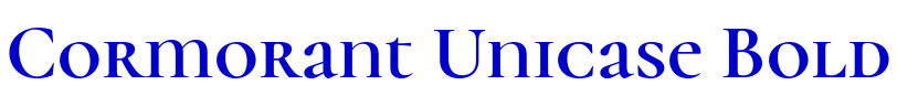Cormorant Unicase Bold шрифт